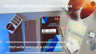 Samsung S21 / S21 Plus Screen Protector & Tempered Glass Camera Lens Protector Installation