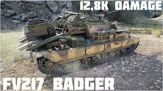 FV217 Badger 12,8K DAMAGE 9 KILLS • 1vs7 Kolobanov • World of Tanks