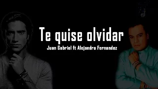 Juan Gabriel y Alejandro Fernadez    Te quise olvidar con letra