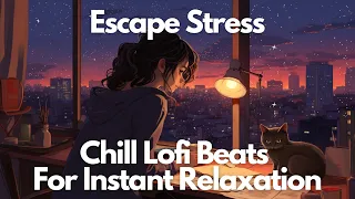 Escape Stress in 5 Minutes: Chill Lofi Beats 🌙 Study Music, Stress Relief, Relax, Sleep