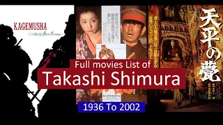 Takashi Shimura Full Movies List | All Movies of Takashi Shimura