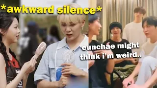 Seventeen's awkward interactions with Eunchae 😂