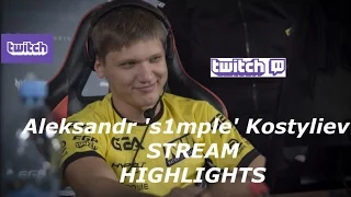 CS:GO - s1mple STREAM HIGHLIGHTS 2016 (NEW)