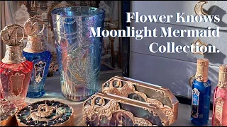 [ASMR] ✨ Flower Knows Moonlight Mermaid 🫧 🧜🏼‍♀️Full Collection Unboxing Haul | faeyeashmile