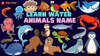 BELAJAR MENGENAL NAMA-NAMA HEWAN AIR BAHASA INDONESIA - BAHASA INGGRIS | LEARNING WATER ANIMALS NAME