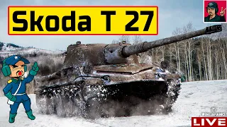 🔥 Skoda T 27 - Как играет и фармит без пайка и "голды" 😂 WoT