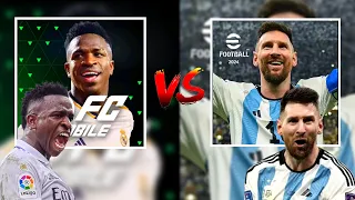 EA FC MOBILE 24 VS eFOOTBALL MOBILE 24 FULL COMPARISON