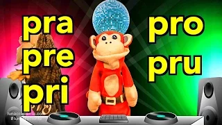 Sílabas pra pre pri pro pru - El Mono Sílabo - Videos Infantiles - Educación para Niños #