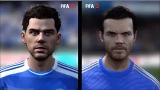 FIFA 12 vs FIFA 13: Player Faces (Chelsea Player Faces FIFA 13 and FIFA 12 Comparison) xboxmedien