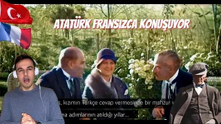 Italian React 🇹🇷 Atatürk Fransızca Konuşuyor | Such A Beautiful Historical Video 😍