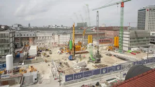 [4k] Zeitraffer | Bauarbeiten am Münchner Hauptbahnhof: Dezember 2019 - Dezember 2020