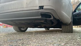 Mercedes-Benz E350 CDI Straight pipe COLD START