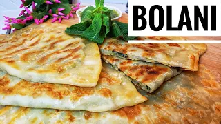 BOLANI, AFGHAN FLATBREAD, VEGETARIAN STUFFED FLATBREAD STREET FOOD  بولانی کچالو برای افطار رمضان