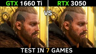 GTX 1660 Ti vs RTX 3050 (DLSS ON) | Test in 7 Games at 1080p | 2022