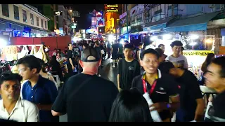 Thailand Nightlife - Khao San Road in Bangkok, Thailand 2023