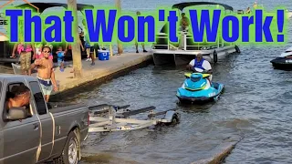 You Can't Just Jump A Jet Ski Onto A Trailer.