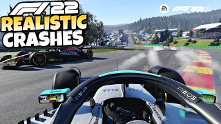 F1 22 REALISTIC CRASHES #25