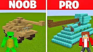 MIKEY vs JJ Family - Noob vs Pro: MEGA Tank Challenge in Minecraft