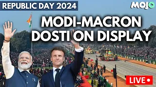 Republic Day LIVE | Modi-Macron Dosti | French Contingent Joins Parade | India-France Relations