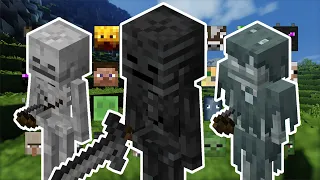 SKELETONS VS 3 OF EVERY MOB | MINECRAFT