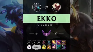 Ekko Jungle vs Lee Sin - KR Master Patch 14.9