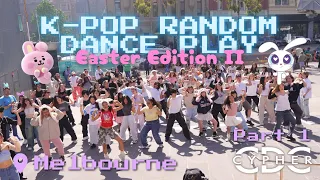 [KPOP IN PUBLIC] K-POP RANDOM DANCE PLAY EASTER EDITION II [Part 1] | Melbourne, Australia