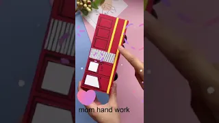 let's make a toy fire truck with cardboard / paper crafts /   mom hand work /#shots