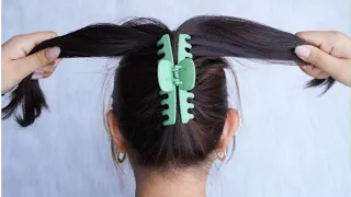 Latest Hairstyle For Ladies – Easy Bun Hairstyle With Claw Clip | Juda Hairstyle For Summer