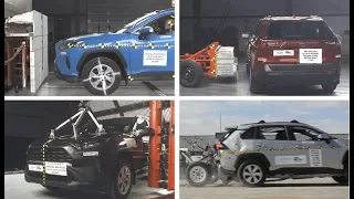 2019 Toyota RAV4 Crash Tests [Front, Side, Side-Pole, Rear-End]