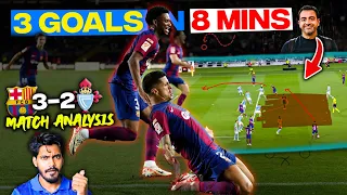 Barcelona vs Celta Vigo (3-2) Highlights & Review: 3 Goals in 8 Minutes Tactical Analysis