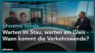 phoenix runde: Warten im Stau, warten am Gleis - Wann kommt die Verkehrswende?