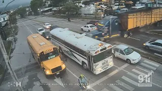 Impactante accidente en San Pedro Sula.