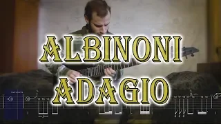 Albinoni - Adagio in G Minor (solo guitar and piano with tabs)