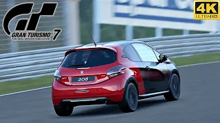 PEUGEOT SPORT 206 GTI - GRAN TURISMO 7 || Steering Wheel Logitech g29 - gameplay 4K - PS5