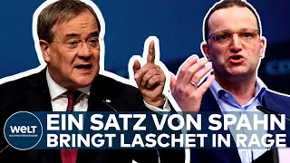 CDU: Heftige Attacke! Armin Laschet kritisiert Jens Spahn scharf I WELT News