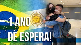 PRIMEIRO ENCONTRO NAMORO À DISTÂNCIA   🇧🇷 BRASIL x 🇦🇷 ARGENTINA | Lidi&Gabe #casal #namoro