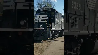 GP38-2 goes down the street