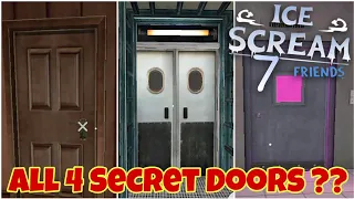 Ice scream 6 All 4 Secret Rooms Upcoming In Ice Scream 7 || Ice Scream 7 || Ice Scream 6 Gameplay