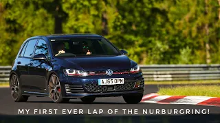 My first ever lap around the Nürburgring with Misha Charoudin & my scared wife in the back!!