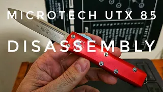 Microtech UTX 85 Disassembly, Cleaning, Spring Adjustment