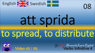 65 Verbs Infinitive (4) verb Infinitiv Svenska - Engelska Ord / lära sig engelska