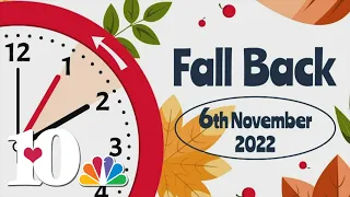 Set your clocks back an hour on Saturday for Daylight Saving Time