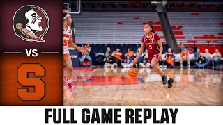 Florida State vs. Syracuse Full Game Replay | 2023-24 ACC Women’s Basketball