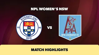 NPL Women's NSW Round 8 Highlights – Sydney University SFC v APIA Leichhardt