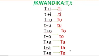 Gusoma no Kwandika ikinyarwanda_Ingombajwi T,t