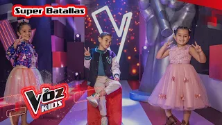 Mathías, Maite y Lauren cantan en las Súper Batallas | La Voz Kids Colombia 2022
