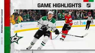 Blackhawks @ Stars 11/23 | NHL Highlights 2022