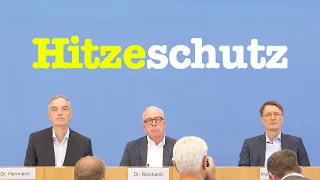 Hitzeschutzpläne & Klimaschutz mit Karl Lauterbach | BPK 13. Juni 2023