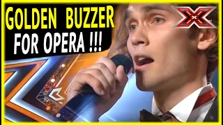 ANGEL VOICE Alexander sings OPERA on Ukrainian X-FACTOR and gets GOLDEN BUZZER !!!