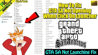 How To Fix GTA San Andreas Not Opening || GTA SA Not Launching Fix || GTA San Andreas Not Open Fix